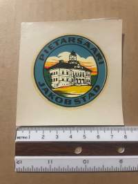 Pietarsaari / Jakobstad -siirtokuva / vesisiirtokuva / dekaali -1960-luvun matkamuisto