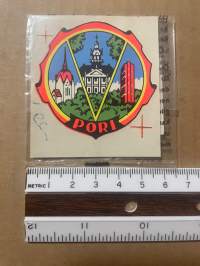 Pori -siirtokuva / vesisiirtokuva / dekaali -1960-luvun matkamuisto