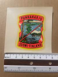 Punkaharju -siirtokuva / vesisiirtokuva / dekaali -1960-luvun matkamuisto