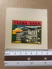 Vaasa / Vasa -siirtokuva / vesisiirtokuva / dekaali -1960-luvun matkamuisto