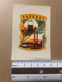 Varkaus -siirtokuva / vesisiirtokuva / dekaali -1960-luvun matkamuisto