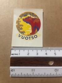 Vuotso -siirtokuva / vesisiirtokuva / dekaali -1960-luvun matkamuisto