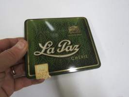 La Paz Cherie -sikarilaatikko / tupakkalaatikko, peltiä