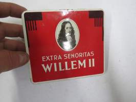 Willem II Extra Senoritas -sikarilaatikko / tupakkalaatikko, peltiä