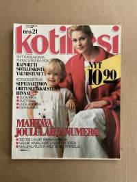 Kotiliesi 1986 nr 21 (7.11.), Sotalesket, sadan markan villat Ruoholahdessa, valaisimet