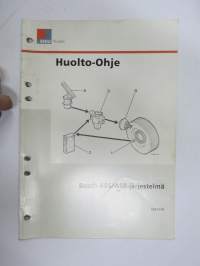 Sisu kuorma-autot - Huolto-ohje - Bosch ABS / ASR-järjestelmä -korjaamokirjasarjan osa