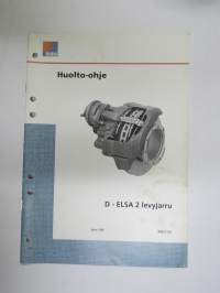 Sisu kuorma-autot - Huolto-ohje - D - ELSA 2 levyjarru -korjaamokirjasarjan osa