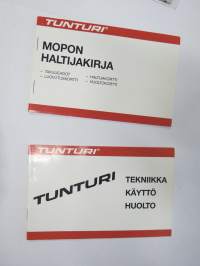 Tunturi mopedi / mopo (Morini Franco Motori M 101 K -moottori) 1992 tekniikka - käyttö - huolto + haltijakirja