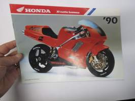 Honda 1990 moottoripyörät - Honda 30 vuotta Suomessa -myyntiesite