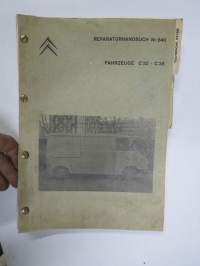 Citroën Fahrzeuge C 32 - C 35 Reparaturhandbuch -saksankielinen korjausohjekirja