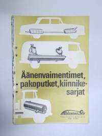 Koivunen Oy - Äänenvaimentimet, pakoputket, kiinnikesarjat -tuoteluettelo / kuvasto