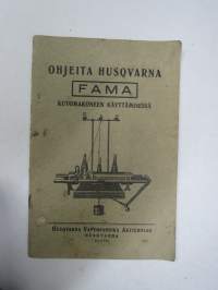 Husqvarna FAMA kutomakone - ohjeita käyttämisessä -käyttöohjekirja