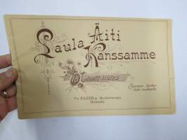 Laula Äiti Kanssamme - 18 pientä laulua, Suomen lasten iloksi mukaeltu, sisältää laulut; Jouluaatto, Pienenä ollessani, Pieni Eino, Aamulaulu, Mää mää lampaani...