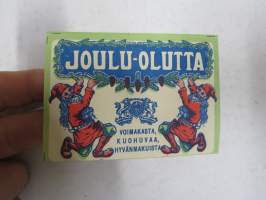 Joulu-olutta - voimakasta, kuohuvaa, hyvänmakuista -etiketti