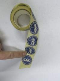 Suomen Asianajajaliitto / Finlands advokatförbund -vaasalaisen koho- ja tarrapainon (Herman Mattsson Korkokuvapaino & Pussitehdas) tuotantoa arviolta 1960-l lopusta