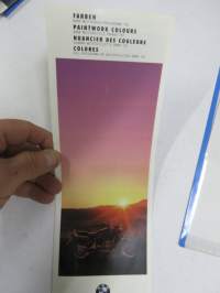 BMW Motorräder 1992 Farben - Colours - Nuancier des Couleurs - Colores moottoripyörät, värit -myyntiesite
