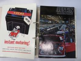Austin Magazine 1961-1968 -annual volumes / englanninkielinen asiakaslehti, 8 vuoden lehdet joitakin puuttuu välistä, tulleet alunperin Veholle (maahantuojalle)