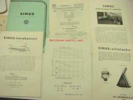 Sinus viljalietsot, lavakuivurit -myyntiesitteitä