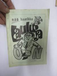 Nää Haarikka lauluja on (ravintolat Haarikka, Hämeenportti, Kristiina, Kultainen Hirvi, Turku + Hotelli Norma, Parainen) -laulukirja -song book