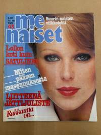 Me Naiset 1979 nr 43, Gina Lollobrigida,  Sivun persoona Markku Alen, Käte Nyberg Skandinavian kaunein, Tuulikki Kannisto, Väinö Rouvinen ja Meeri Torvinen