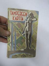 Tampere kartta 195? - Karta över Tammerfors - Map of Tampere -kartta + matkaopas