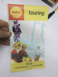 Shell touring Italia carte stradale e autostradale 1969 -tiekartta / road map