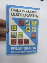 Pääkaupunkiseutu Ulkoilukartta 1983 Friluftskarta huvudstadsregionen