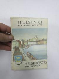 Helsinki matkailijakartta 1961 Turistkarta, Tourist map, Carte touristique, Turistenkarte -map