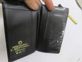 Huoltoasema Y. Kottonen, Littoinen -muoviset suojakuoret, seteleille, kuiteille yms.