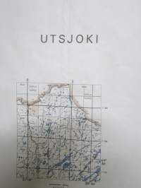 Utsjoki - Ohtsejohka -topografinen kartta