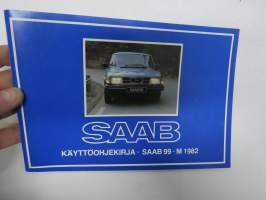 Saab 99 M 1982 käyttöohjekirja