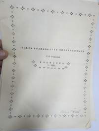 Turun Suomalaisen Yhteiskoulun VIII C (8E) -luokan Kronikka v. 1951, Jukka aaltonen, Heli Aarnio, Raili Alanen, Maija-Liisa Blomqvist, Hilkka Hietala...