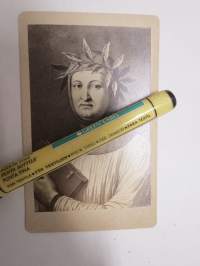 Francesco Petrarca (runoilijaruhtinas), kaiverruskuva (Raphael Morghen) -visiittikorttivalokuva / carte de visite / cdv