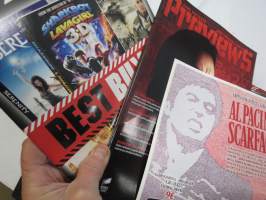 Universal, Sony, Paramount, Scanbox - elokuvien levittäjien / maahantuojan mainosmateriaalia 2000-luvun alusta, erä