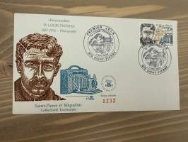 Saint Pierre et Miquelon 1986 - Louis Thomas, numeroitu 0232 - FDC / Ensipäivänkuori