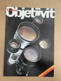 Canon objektiivit 1977 -myyntiesite