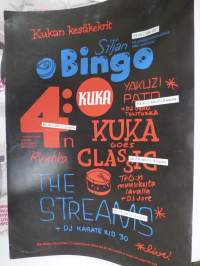 Kukan kesäkekrit, Siljan Bingo, The Streams - Bar Kuka (Turku) -keikka- / näyttelyjuliste