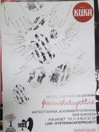 Feministitapettia - Bar Kuka (Turku) -keikka- / näyttelyjuliste