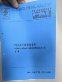 Telefunken 514 väritelevisiochassis -huolto-ohje
