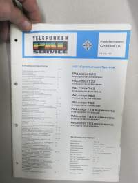 Telefunken 711 Farbfernseh-Chassis -huolto-ohje