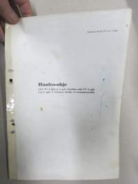 AGA TV A 9460, A 9561 Catalina, A 9460 S A 9561 S Catalina Studio -huolto-ohje