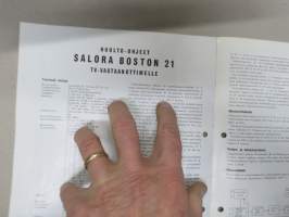 Salora Boston 21 TV -huolto-ohje