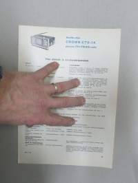 Crown CTV 14 pienois-TV + FM/AM -radio -huolto-ohje