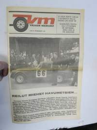 Vauhdin Maailma 1968 nr 2 sis. mm. seur. artikkelit / kuvat / mainokset; Monte Carlo ralli, Kansikuva Datsun 2000 - Hannu Mikkola, Anthony Joseph Foyt,Kymenlaakson