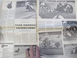 Vauhdin Maailma 1968 nr 10 sis. mm. Taas kerran Keimolass ajettiin 350ccSuomen mestaruudesta, Saammeko esitellä Graham Hill, Formula V, Suomen Grand Prix