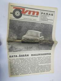 Vauhdin Maailma 1966 nr 11 -mm. Rata-ässän rallivauhtia, Ruiskeita suoraan suoneen 5r, Tirkistelyä taustapeiliin Hannu Mikkola Simo Lampinen Raimo Kossila Antti