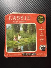 View-Master – Lassie and Timmy – The Wounded Crow / The Lost Mine / The Foolish Hunter – B4741 / B4742 / B4743 -sarja – reel / kuvakiekko