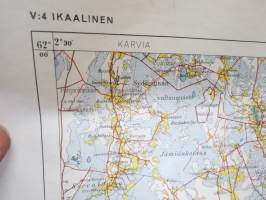 Ikaalinen - Suomen taloudellinen kartta 1954, näkyy mm. Jämijärvi, osia Parkano, Viljakkala, Lavia, Suodenniemi, Hämeenkyrö