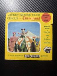 View-Master – Mickey Mouse Club: Circus – Visits Disneyland – 856-A / 856-B / 856-C -sarja – reel / kuvakiekko