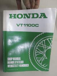 Honda VT 1100C Shop Manual -korjaamokirja englanniksi